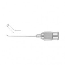 Knolle Anterior Chamber Irrigator Cannula Angled at 2 mm Stainless Steel, Gauge 23